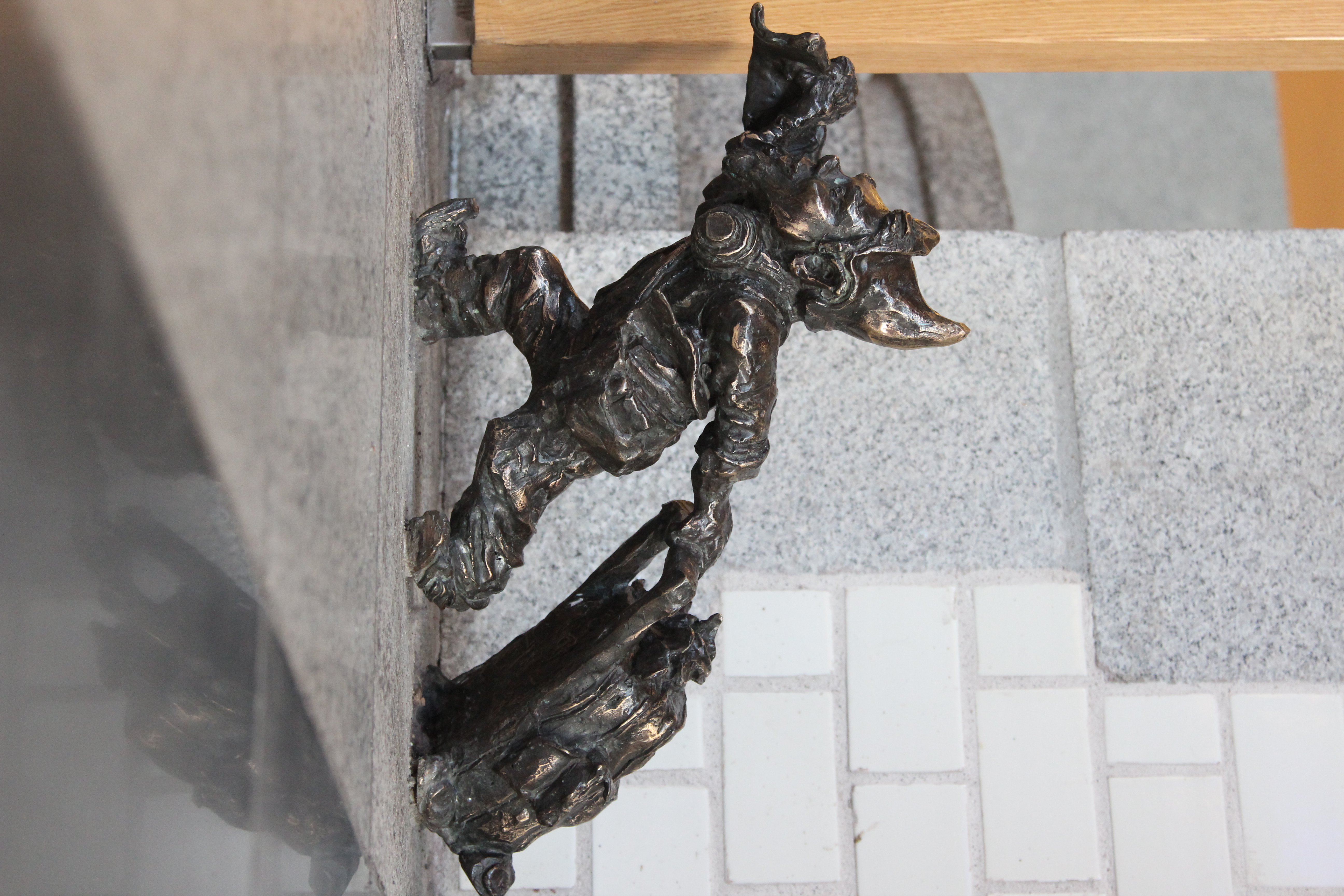 One of Railway Dwarves - Luggage-puller from renovated Wrocław Main Railway Station; Sculpture: Marta Mirynowska and Piotr Makała, Photo: Pnapora, CC BY-SA 3.0 , via Wikimedia Commons 